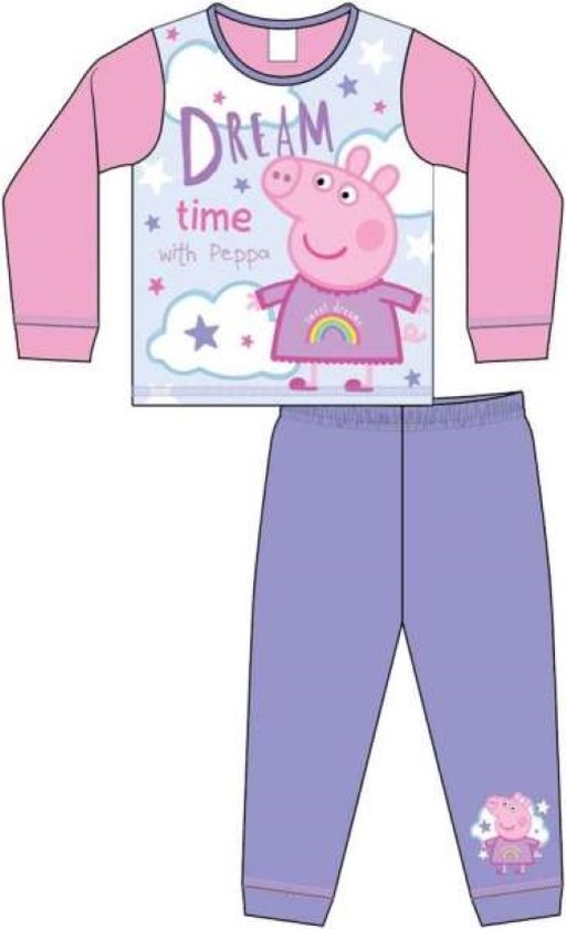 Peppa Pig pyjama - Dream Time - roze - Peppa Big pyama - maat 86/92