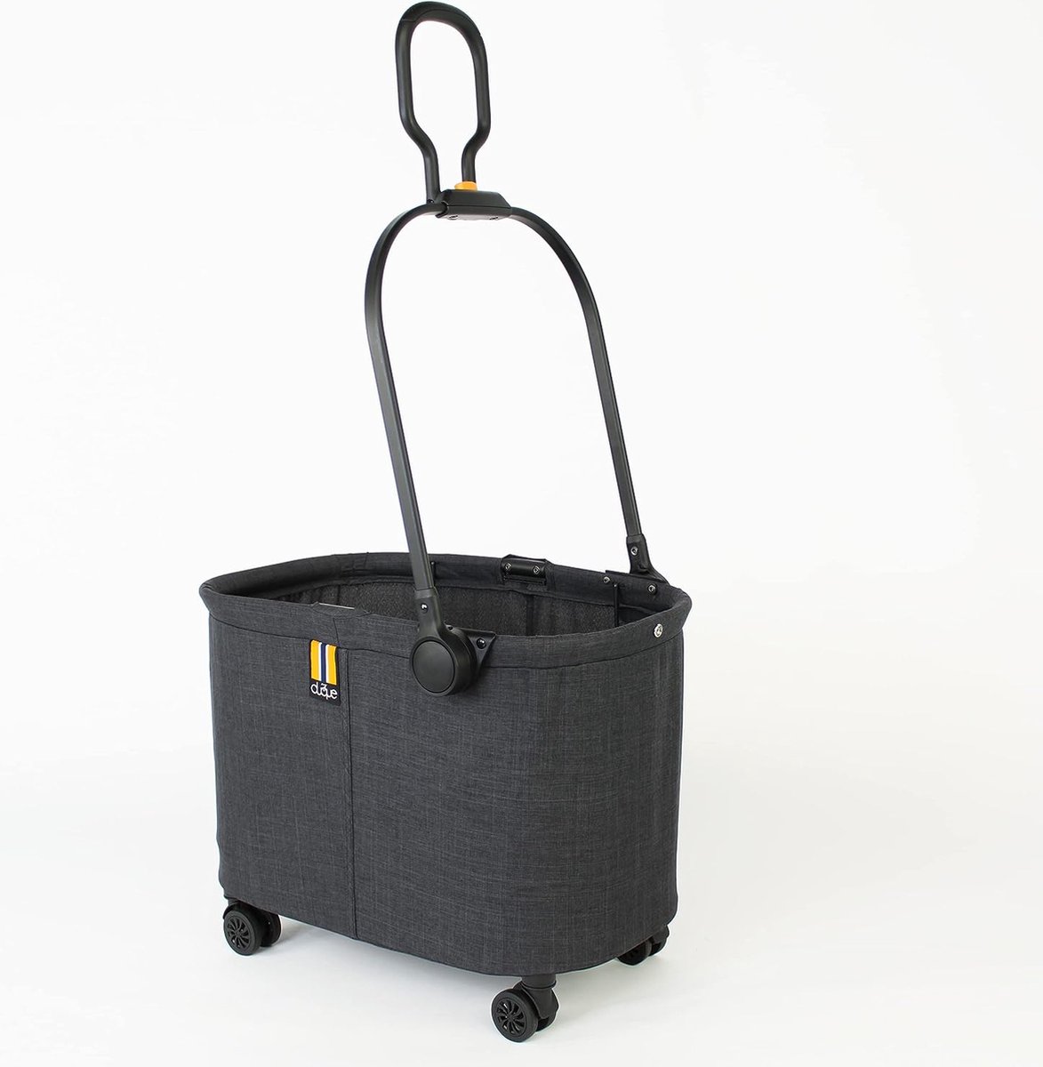 Milo - Moderne hoektrolley tot 10 kg, makkelijk mee te nemen, flexibele en dubbel gekoppelde handgreep, flexibele XXL boodschappenmand voor slepen en trekking