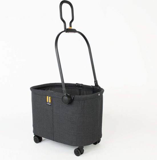 COSTWAY Boodschappentrolley 35 l, Inklapbaar Boodschappenwagen met 2 Wielen, 600D Oxfordstof