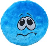 Frisbee Émoticône - Jouet pour chien - Couineur - 17 cm - Blauw