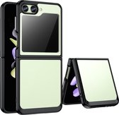Mobigear Hoesje geschikt voor Samsung Galaxy Z Flip 5 Telefoonhoesje Hardcase | Mobigear Crystal Backcover | Galaxy Z Flip 5 Case | Back Cover - Transparant / Zwart