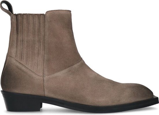 Sacha - Heren - Beige suède enkelboots - Maat 43