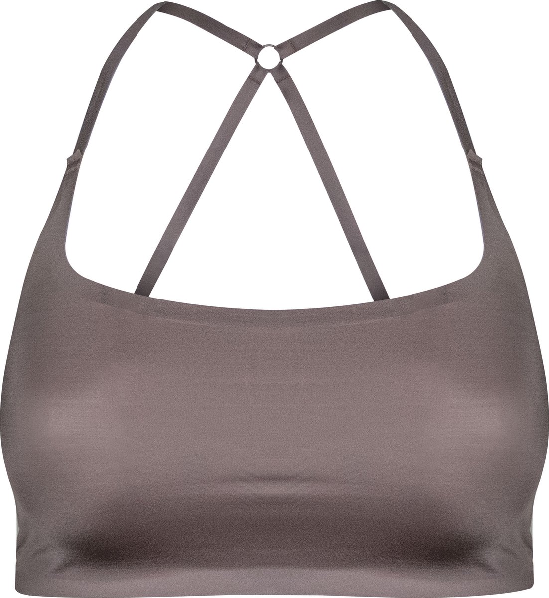 MAGIC Bodyfashion Gloss Scoop Bra Dames Beha - Espresso - Maat XL