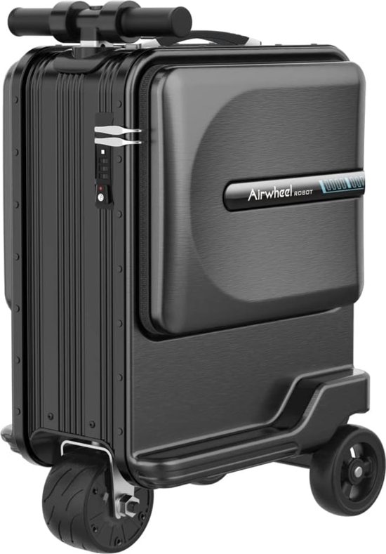Airwheel koffer SE3MiniT Zwart - Smart Rijdende Bagage - Elektrische Boarding Koffer - Zwart Scooter- slimme koffer - Step koffer