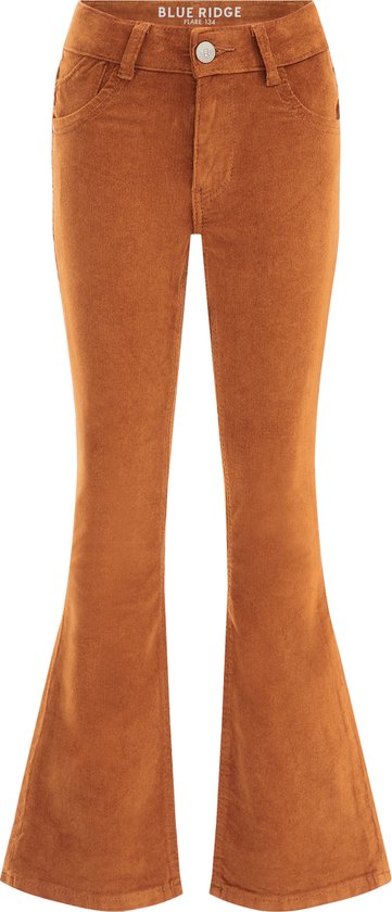 WE Fashion Meisjes corduroy flared broek met dessin