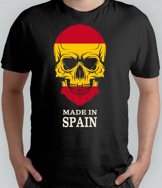 MADE IN SPAIN - T Shirt - Spain - SkullArt - Gift - Cadeau - SkullLove - SkullCollection - SkullSculpture - SchedelKunst - SchedelLiefde - SchedelVerzameling - SchedelDecoratie