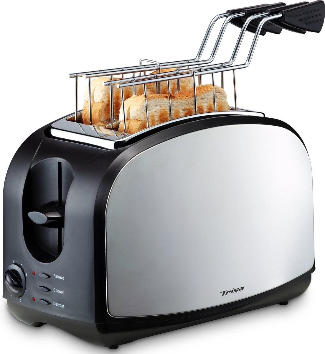 Trisa Crispy Snack Broodrooster RVS/Zwart