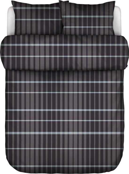 MARC O'POLO Thori Dekbedovertrek Dark Navy - Lits-Jumeaux XL – 260x200/220 cm