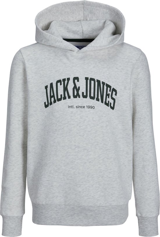 Jack & Jones Junior Sweater Jjejosh Sweat Hood Sn Jnr 12237401 White Mélange Taille Homme - W164