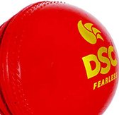 DSC synthetische wobble lederen cricketbal (rood)