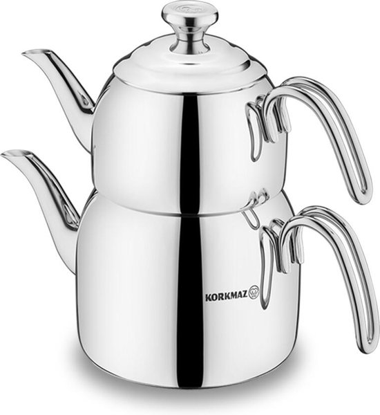Korkmaz - A057 - Droppa Turkse theepot (1.1lt-2.3lt.)