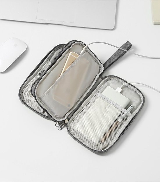 Koffer/tas organizer - roze - 23.5x7x14 cm