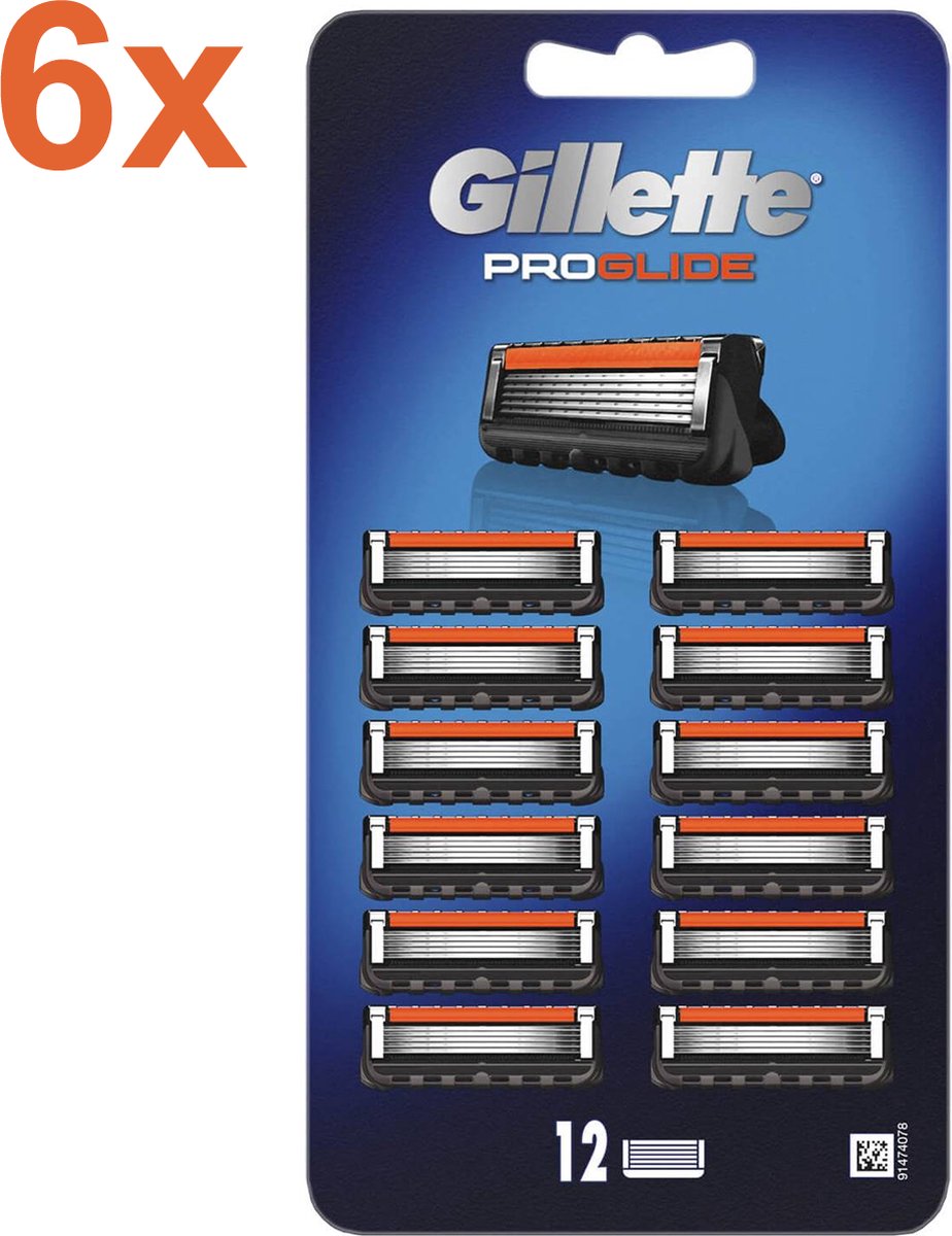 Gillette Fusion - ProGlide - Scheermesjes/Navulmesjes - 72 Stuks - Voordeelverpakking
