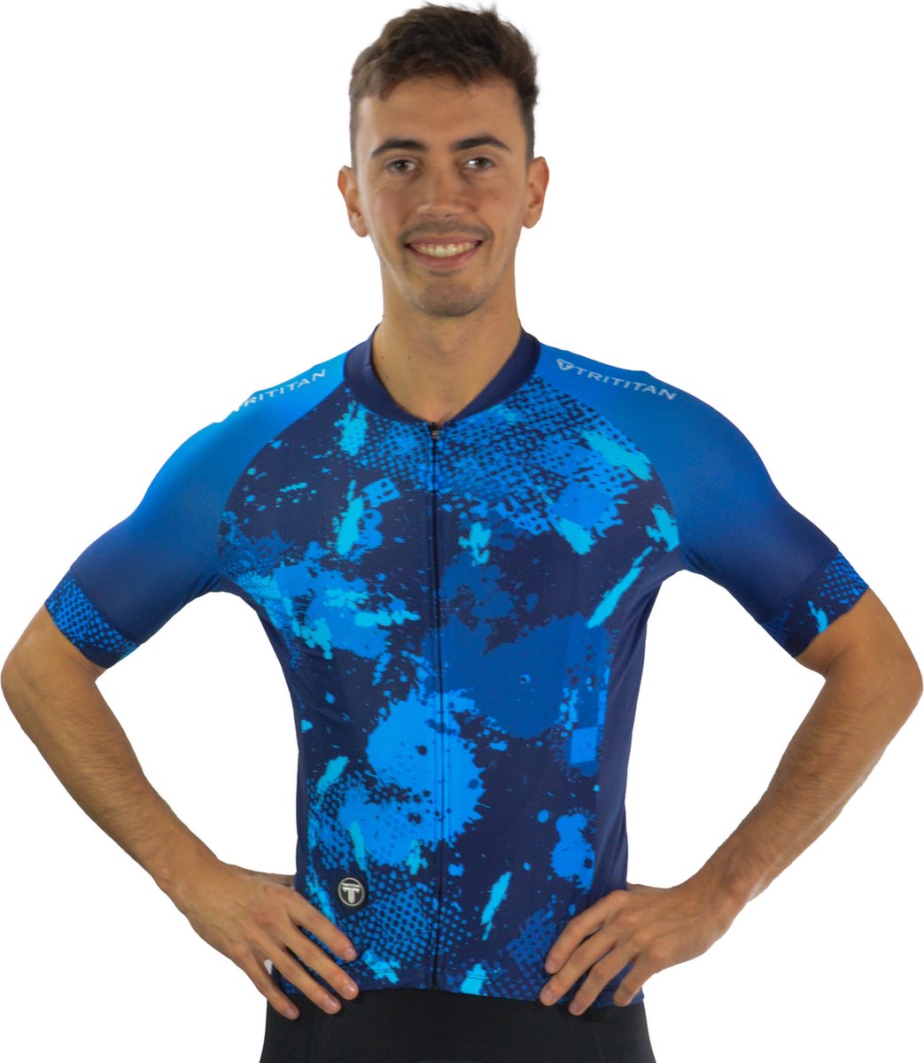 TriTiTan Male Elite Level Cycling Jersey with powerband - Fietsshirt - Fietstrui - 3XL