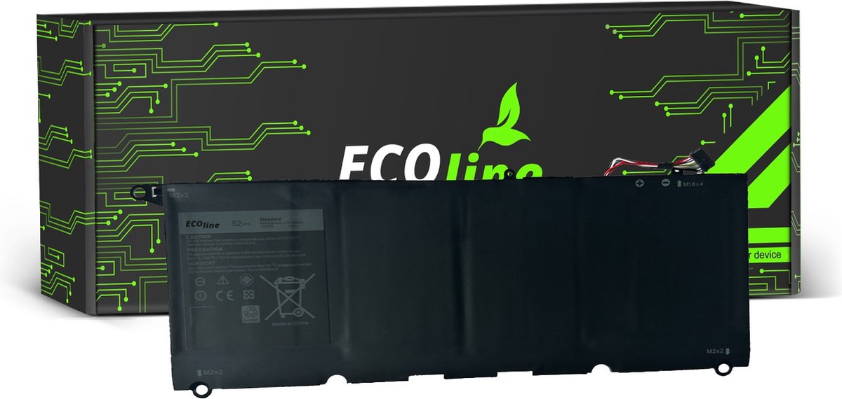 EcoLine - 90V7W JD25G Batterij Geschikt voor de Dell XPS 13 9343 9350 / 7.4V 5600mAh.