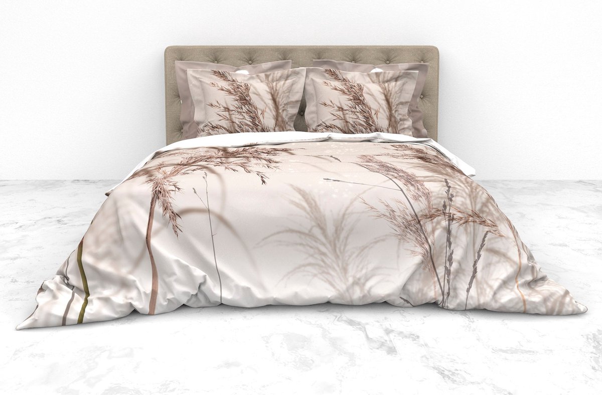 Heckettlane Carlota Dekbedovertrek - Tweepersoons - 200x200/220 cm - Grey