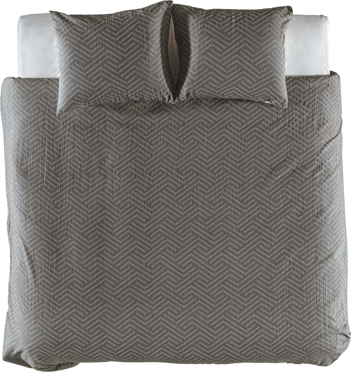 Dekbedovertrek Yellow Leonie - Stone Grey