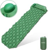 Isomat Camping klein pakformaat, ultralicht, slaapmat, voor buiten, vochtbestendig matras, opblaasbaar campingmatras voor wandelen, backpacken, reizen, strand