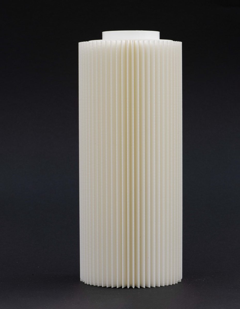 Designed by Enrico - En Bas - 20 White - 3D geprinte bloemenvaas / vaas