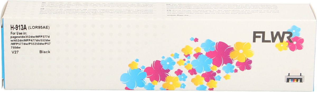 FLWR - Inktcartridge / 913A / Zwart - Geschikt voor HP