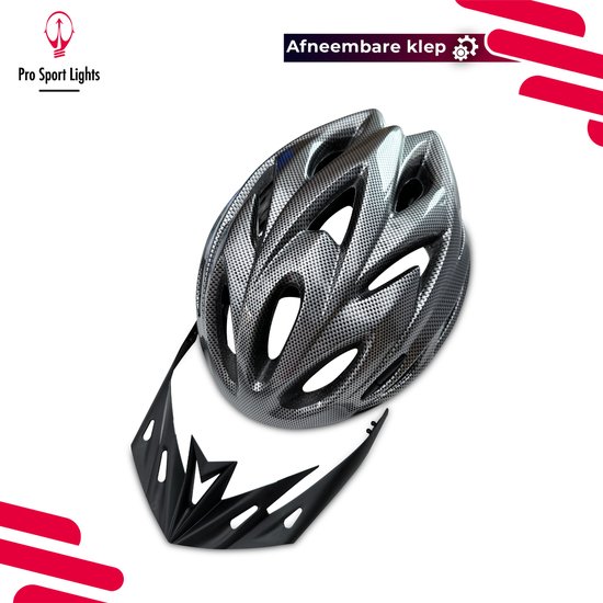 Fietshelm Dames/Heren Volwassenen - Large 58 tot 62cm - Carbon/Zwart — afbeelding 4