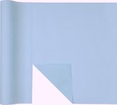 Tafelloper 3 in 1 Airlaid pastel lichtblauw afscheurbaar 3 stuks - Totale lengte 14.4m - Effen kleuren tafellopers - Feestartikelen - Themafeestversiering