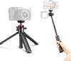 Ulanzi MT-16 Vlog-Statief, Camerahouder & Selfiestick - Uitschuifbaar tot 44 cm - Voor smartphone en camera - met Cold Shoe Mount - Zwart/Rood