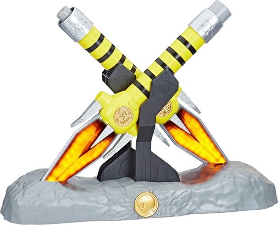 Foto: Hasbro power rangers kostuum wapen mighty morphin power daggers lightning collection premium roleplay replica 2022 multicolours