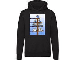 Schijt vogels Hoodie - sport - trainer - voetbal - hockey - speler - game - humor - grappig - unisex - trui - sweater - capuchon