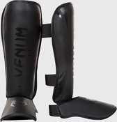 Venum Challenger Standup Scheenbeschermers - PU - Zwart - maat XL