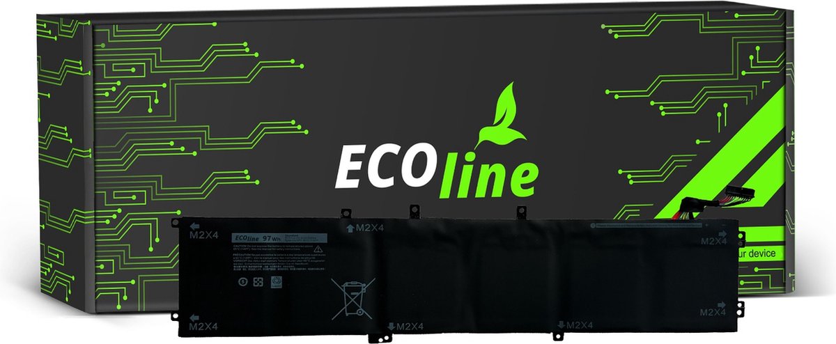 EcoLine - 6GTPY GPM03 Batterij Geschikt voor de Dell XPS 15 7590 9560 9570 Dell Precision 15 5520 5530 / 11.4V 8000mAh.