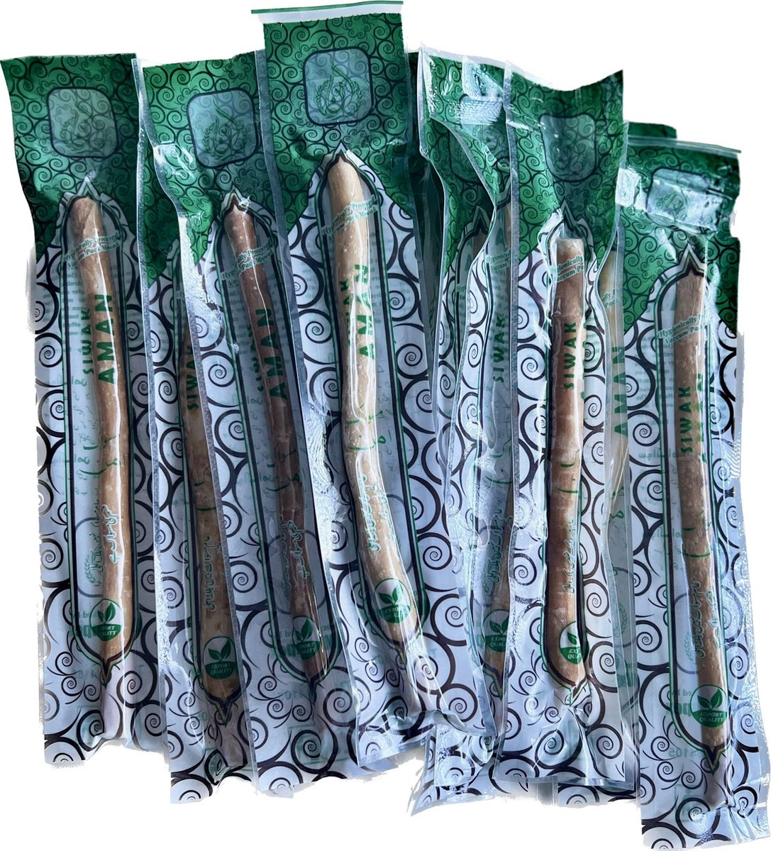 SIWAK AMAN Miswak - Miswak - De traditionele Natuurlijke Tandenborstel - Ramadan - Sewak Aman - Arak - Natural