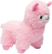 Lama - Knuffel - Alpaca Knuffeldier - Pluche - Roze - 26 cm