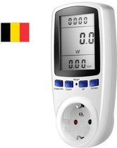 Energiemeter Belgie – Stroom meter - Verbruiksmeter – Energiekostenmeter – KWh meter – Stroomverbruik meter – Elektriciteitsmeter – Energiekosten - Stopcontact – Meerdere functies - BE Plug
