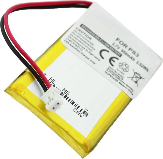 AccuCell-batterij geschikt voor Sony PS3 SIXAXIS draadloze controllerbatterij LIP1859, CS-SP130SL, LIS1359, LIP1472