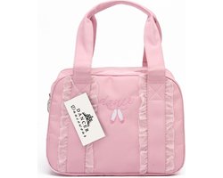Dancer Dancewear® Ballettas | Dans tas meisje | ROZE | Met rushes | Ballet tas | Kind | Dansen