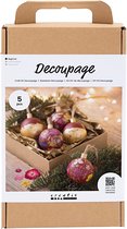 Hobby set Découpage, Noël rouge, Fleurs séchées, 1 boîte