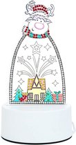 Diamond painting - 3D kerstlamp - Op staander - Kerst decoratie met licht - Rendier - Merry Christmas