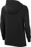 Zwarte Nike hoodie, achterkant met capuchon en raglanmouwen