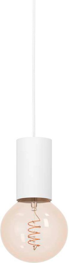 Lampe à suspension EGLO Pozueta 1 / E27 - Ø 6,5 cm - Wit - Acier