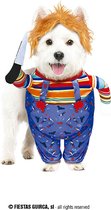 Fiestas Guirca - Chuckie kostuum voor de hond (Maat M) - Halloween - Halloween accessoires - Halloween verkleden