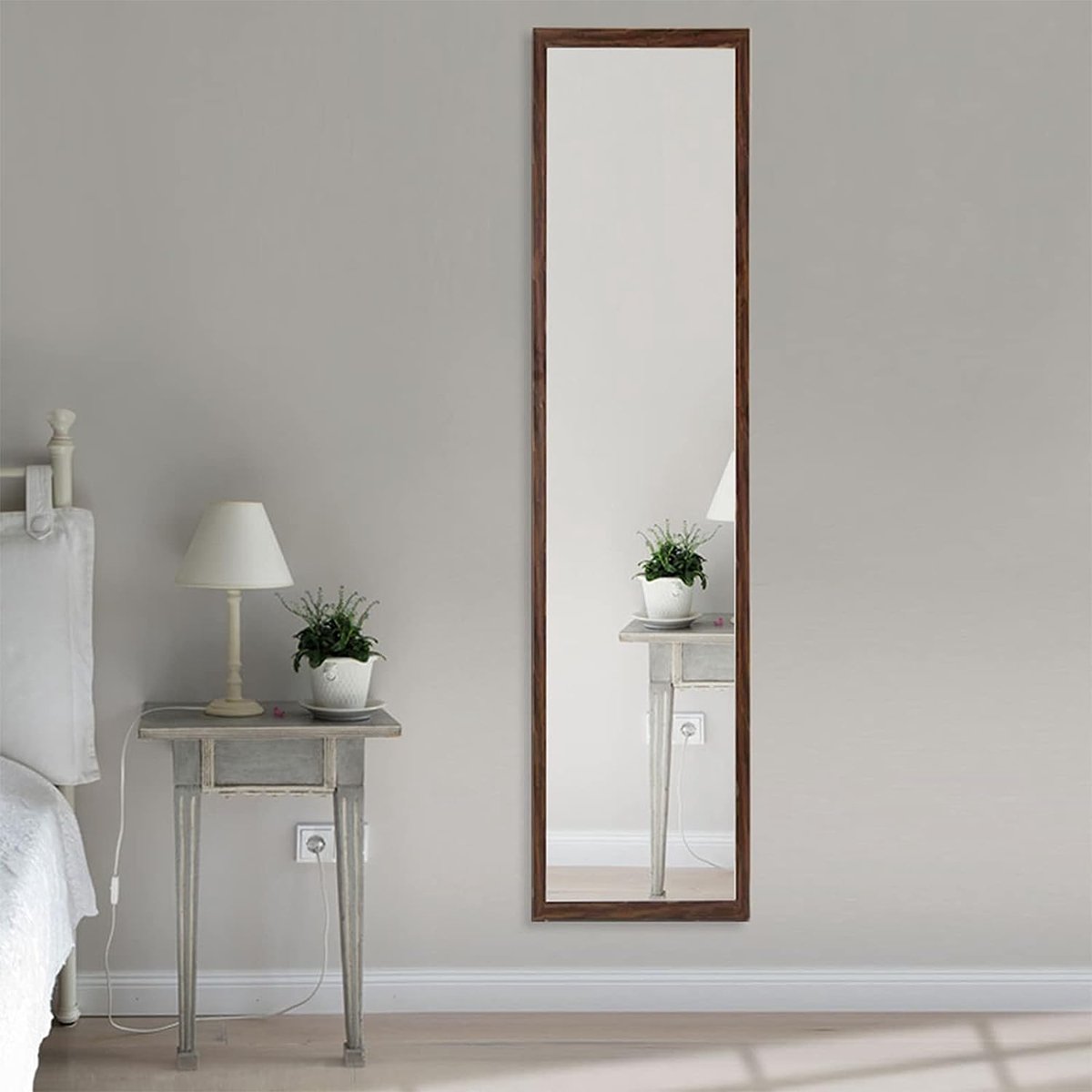GOPLUS Wandspiegel 37 x 120 cm, full-body spiegel met in hoogte