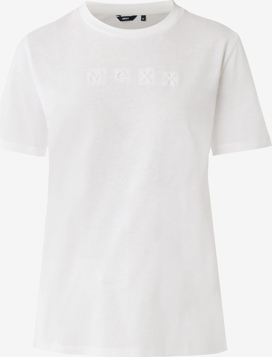 Regular T-shirt Dames - Off White - Maat XS