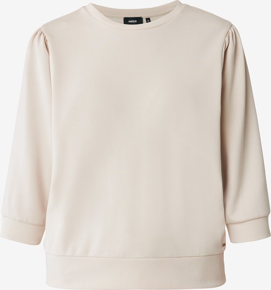 3/4 Puff Sleeve Sweater Dames - Cream - Maat L