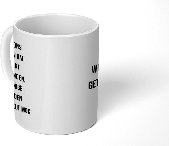 Mok - 275 ML - Koffiemok Vriend - Koffietas geschenk - Koffiebeker Vriendin - Mokken - Koffietassen Getuige - Spreuken - Quote - Wil jij mijn getuige zijn - Grote theemok - Theemokken groot - Leuke thee mok - Thee tas Verloofd - Grappige cadeaus