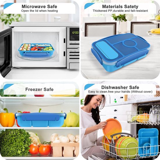 BAOSROY Lunch Box,Bento Box avec Compartiments,Boîte à Déjeuner en Plastique pour Enfant Adulte,Boîte à Repas avec Compartiments,Boite Bento Boîte à Repas,Boîte à Déjeuner,Boite Picnic pour Salades BAOSROY Lunch Box,Bento Box avec Compartiments,Boîte à Déjeuner en Plastique pour Enfant Adulte,Boîte à Repas avec Compartiments,Boite Bento Boîte à Repas,Boîte à Déjeuner,Boite Picnic pour Salades