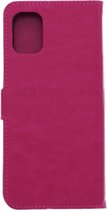 LuxeBass Hoesje geschikt voor Samsung Galaxy A31 - Boekhoesje met kaartvakken - Roze gsm hoesje - telefoonhoes - telefoonhoesjes