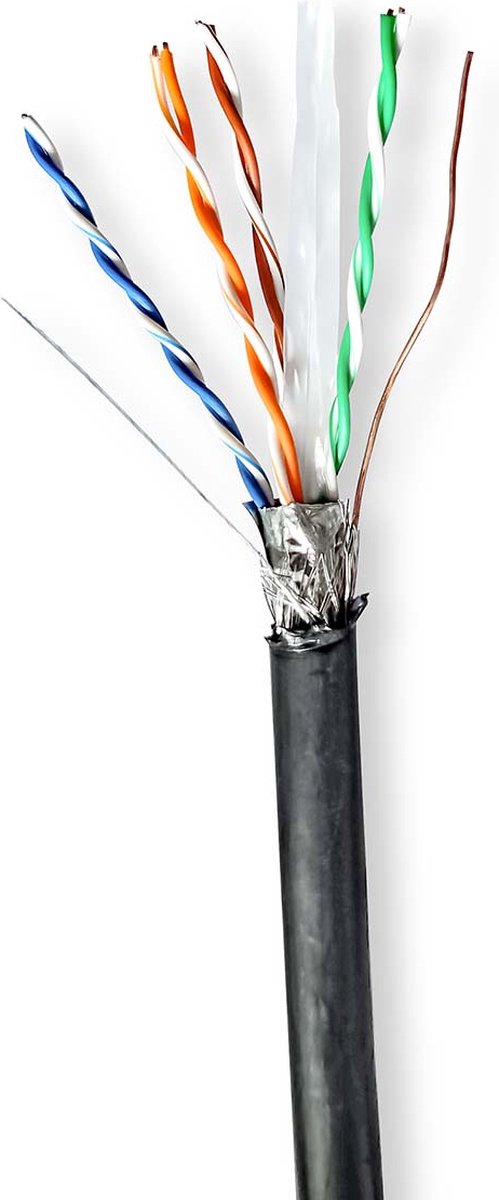 Nedis Netwerk Kabel Rol | Ccbg8598bk100s | Zwart