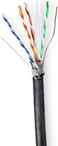 Nedis Netwerk Kabel Rol - CAT6 - Solid - S/FTP - Koper - 305.0 m - Buitenshuis - Rond - PE - Zwart - Gift Box