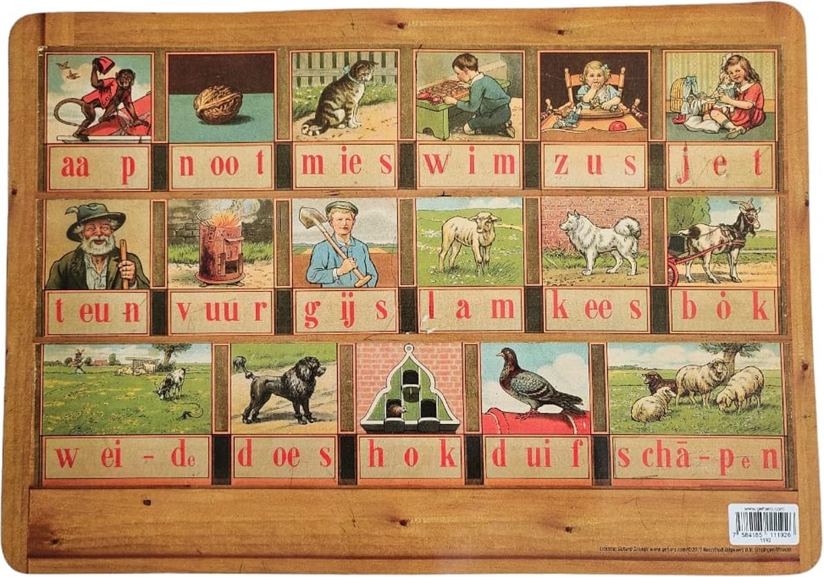 DreamLiving Placemats Aap Noot Mies 43x29cm 2 stuks